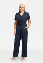 Karko Woman's Jumpsuit Q265 Navy Blue