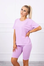 Set top+leggings purple