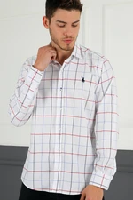 G716 DERBERRY MEN'S SHIRT-SNOW WHITE