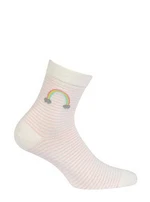 Gatta G44.01N Cottoline girls' socks patterned 33-38 off white 393