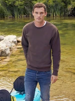 Dark Grey Men's Sweatshirt Set-in Sweat Fruit of the Loom