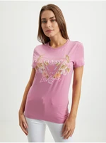 Pink Women's T-Shirt Guess - Women