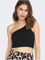 Čierne dámske crop top tielko ONLY Gven