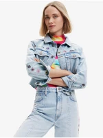 Light blue Desigual Soho Womens Denim Jacket - Women