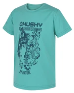 Children's functional T-shirt HUSKY Tash K turquoise