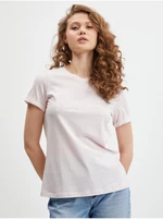 Light pink women's T-shirt Guess Agata - Women