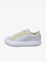 Yellow-grey women's sneakers with suede details Puma Suede Mayu - Women's