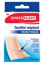 SPOFAPLAST 3M 164 Textilní elastic.náplast 1mx8cm