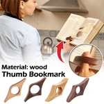 Wooden Thumb Bookmark Convenient Fashion Bookmark Thumb Book Holder Book Lovers Fast Reading Aids Tools