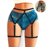 Women Sexy Leg Garter Belt Suspender Strap Underwear Leg Strap Erotic Lingerie Sexy Harness Straps Hollow Bottom Flirting Vest