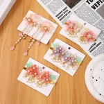 Hanfu Headwear Flower Butterfly Baby Girl Kid Hairpin Hair Clip Pin Barrettes Accessories Hairgrip