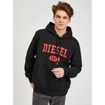 Black Men's Hoodie Diesel - Men's