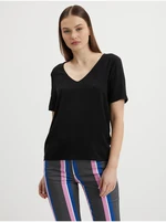 Black women's basic t-shirt VILA Paya - Women's