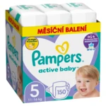 PAMPERS Active Baby S5 (11 - 16 kg), 150 ks