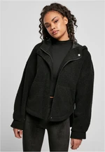 Women's short jacket Sherpa black