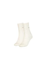 Tommy Hilfiger Ponožky - TH WOMEN SOCK DOT 2P biele