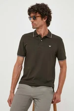 Polo tričko Emporio Armani zelená barva