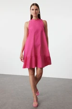 Trendyol Pink Relaxed Cut Sleeveless Mini Woven Dress