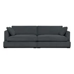 Szara sztruksowa sofa 266 cm Mobby – Scandic