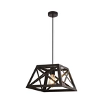 Czarna metalowa lampa wisząca 32x32 cm Origami – Candellux Lighting