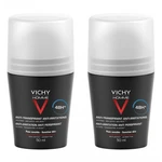 Vichy Súprava dezodorantov pre citlivú pokožku Homme 48H Deo roll-on (Anti-Transpirant Extra Sensitive) 2 x 50 ml