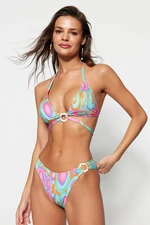 Trendyol Abstract Patterned Accessory Regular Bikini Bottom