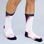 Set of two men's sports socks in blue-white Dim SPORT CREW SOCKS MEDIUM IMPACT 2x