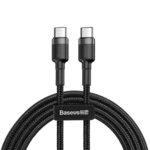 Datový kabel Baseus Cafule USB-C PD2.0 1m 60W (20V 3A) šedo-černý