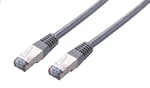 Kabel C-TECH CB-PP5F-2 patchcord Cat5e, FTP, šedý, 2m