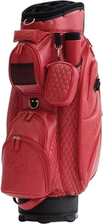 Jucad Style Red/Leather Optic Bolsa para carrito de golf