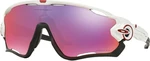 Oakley Jawbreaker 929005 Polished White/Black/Prizm Road Fahrradbrille