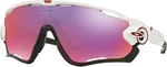 Oakley Jawbreaker 929005 Polished White/Black/Prizm Road Sportbrillen