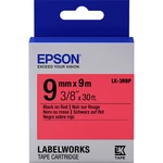 Epson LK-3RBP C53S653001 9mm x 9m, černý tisk / pastelově červený podklad, originální páska