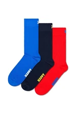 Ponožky Happy Socks Solid 3-pack