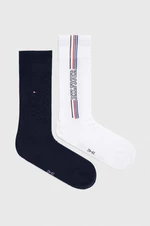 Ponožky Tommy Hilfiger 2-pack pánské, bílá barva, 701228219