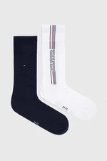 Ponožky Tommy Hilfiger 2-pack pánské, bílá barva