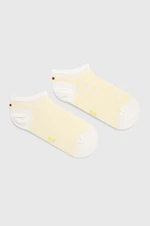 Ponožky Tommy Hilfiger 2-pack dámské, žlutá barva