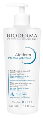 BIODERMA Atoderm Intensive gel-krém - zklidňující chladivý tělový krém proti svědění 500 ml