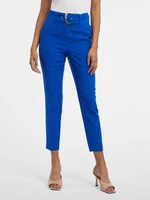 Women's blue cropped trousers ORSAY