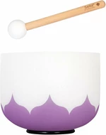 Sela 8" Crystal Singing Bowl Lotus 440 Hz B - Violet (Crown Chakra) incl. 1 Wood Mallet