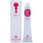 Kallos KJMN Cream Hair Colour Keratin & Argan Oil barva na vlasy s keratinem a arganovým olejem odstín 8.31 Light Golden Ash Blond  100 ml