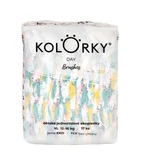 KOLORKY DAY Jednorázové eko plenky vel. XL 12-16 kg 17 ks štětce