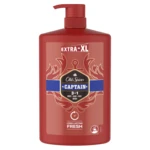 OLD SPICE Captain Sprchový gél a šampón pre mužov s tónmi santalového dreva a citrusov 1000 ml