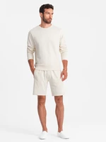 Ombre Men's sweatshirt set sweatshirt + shorts