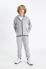 DEFACTO Boy Gray School Tracksuit Bottoms