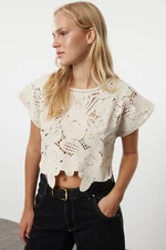 Trendyol Stone Crop Knitwear Blouse