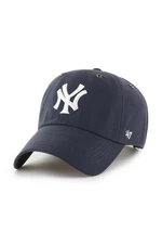 Bavlnená šiltovka 47 brand MLB New York Yankees tmavomodrá farba, s nášivkou, B-PTLSD17GWS-VN