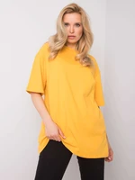 RUE PARIS Dark yellow cotton t-shirt