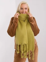 Olive Smooth Winter Scarf