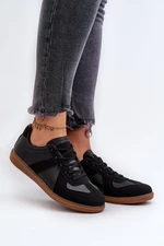 Women's Black Braidn Low-Top Sneakers